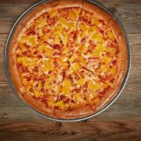 Pineapple Pizza · Our classic 14” Pizza with our Non-GMO Pizza Sauce made from Fresh Vine-Ripened Tomatoes.” O...