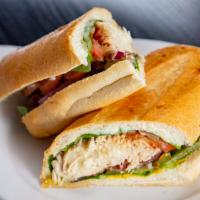 House Club · Hot or cold. Roast beef turkey, pepper jack cheese, bacon, lettuce, red onion, tomato, with ...