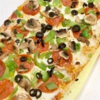Build Your Own Pizza · build your own pizza with 5 veggies of your choice, marinara sauce, 1 free protein served on...
