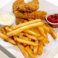 Chicken Tenders And Fries · 3 piece tenders served with our seasoned fries