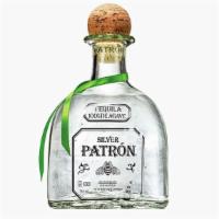 Patron Silver - 750Ml · 100% Blue Agave. Crystal clear, pure ultra premium. Light, fresh tequila is a favorite of co...