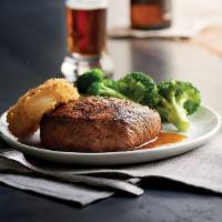 Top Sirloin · Certified Angus Beef top sirloin. 7 ounces. Served with choice of 2 sides.