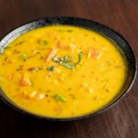 Vegan Daal Tadka · Spicy. A vegan curry based on yellow lentils cooked slowly with spices.