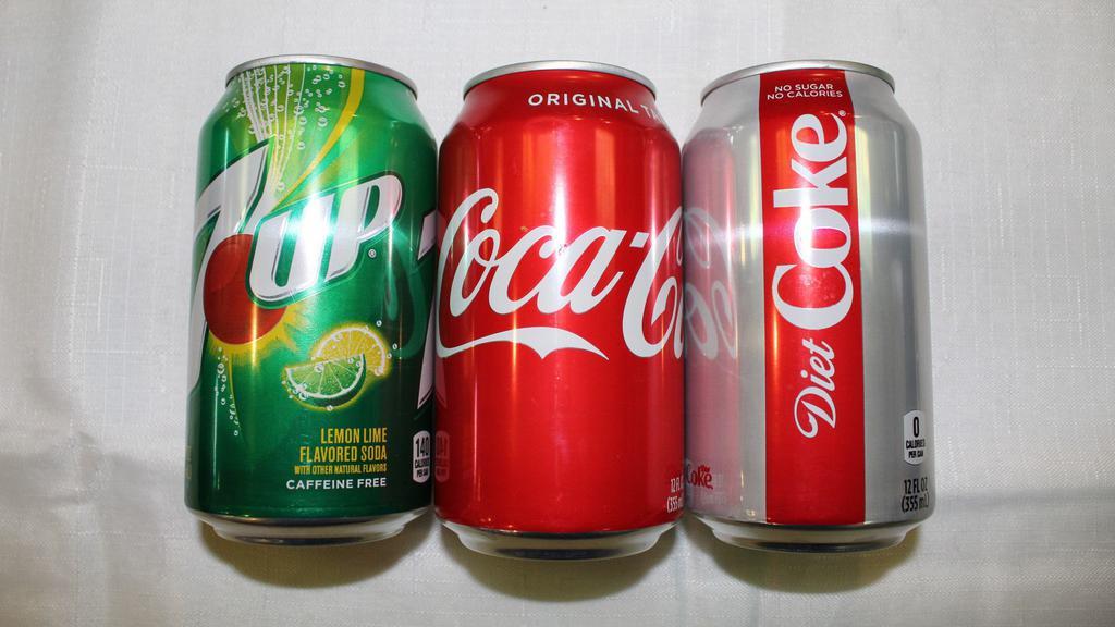 Soda · Choose from Coke, Diet Coke and 7-up