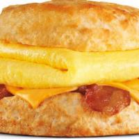 Bacon Grilled Cheese Breakfast Sandwich · The grilled cheese breakfast sandwich loaded with American and swiss cheese, folded egg, and...