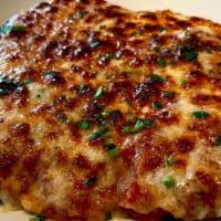 Chicken Parmesan · Crispy and juicy fried cutlet with tangy tomato sauce. Choose farmers market mixed vegetable...
