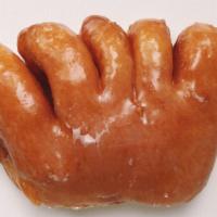 Apple Bear Claw · Bear claw shaped raised dough with apple filling inside.