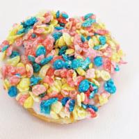 Cereal Donut · Raised donut with assorted cereal toppings. (If an option is not listed, it is sold out for ...