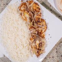 Chicken Sumac · It comes with rice, salad, and pita.