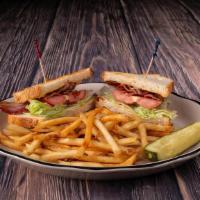 Blt Sandwich · Smoked bacon slices, lettuce and tomatoes.