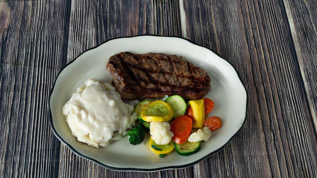 8 Oz. Top Sirloin Steak · USDA angus top sirloin cut seasoned with our special rub, herb butter and grilled to your taste.