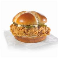 Sandwich Only · We crafted a sandwich using our legendary hand-battered chicken fillet placed between a hone...