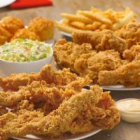 6 Pieces Mixed Chicken & 8 Piece Texas Tenders™ Meal · 6 Pieces of mixed Chicken and 8 Texas Tenders™, served with your choice of any 2 large sides...