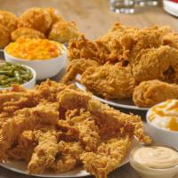 9 Pieces Mixed Chicken & 12 Piece Texas Tenders™ Meal · 9 Pieces of mixed Chicken and 12 Texas Tenders™, served with your choice of any 3 large side...