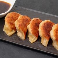 Handmade Grilled Gyoza (6Pc) · A Bestseller! Handmade juicy pork dumplings.
