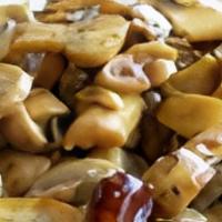 Champinones Al Ajillo · Sauteed mushrooms in garlic