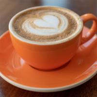 Cappuccino · Espresso with a layer of velvety steamed milk and a layer of microfoam on top. A delicate ba...
