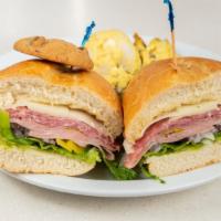 Italian Sub · Mortadella salami and provolone cheese served on a French roll with Italian dressing, lettuc...