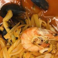 Jjamppong · Spicy seafood noodle soup.
Can not do special requests besides for modifiers given.