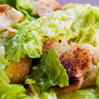 Caesar Salad · Caesar salad with parmesan cheese, croutons, and f*cking good Caesar dressing on the side.