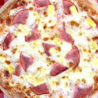 Hawaiian Pizza (Large) · Ham and pineapple.
