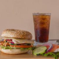 Chicken Breast Deli · Cold Sandwich that includes: Chicken Breast, Tomatoes, Cucumbers, Onions, Lettuce, Mayo, Mus...