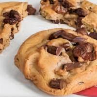 Large Chocolate Chunk Cookie · Large chocolate chip cookie with chunks of milk chocolate and dark chocolate.