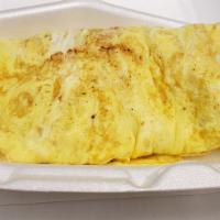 Cheese Omelette · With hashbrown and toast.