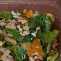 Chinese Salad · Crispy Chinese noodles, almonds, orange, coleslaw, Chinese dressing.