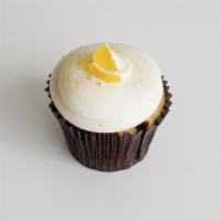 Lemon Tart Bar · Graham cracker base lemon cupcake filled with lemon curd, lemon buttercream, and finished wi...