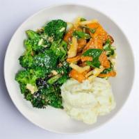 Vegetarian Plate (No Protein) · includes 3 sides