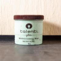 Talenti Mediterranean Mint · Our mediterranean mint gelato is made with real mint leaves that we steep for 45 minutes to ...
