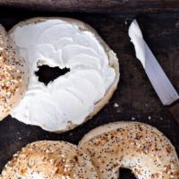 Bagel With Cream Cheese · You can never go wrong with a hot bagel and some good old fashioned cream cheese!