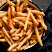 Just Fries · Crispy shoestring fries seasoned to perfection with special seasoning.