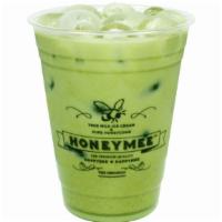 Honey Matcha Latte Iced · Ceremonial matcha from the yame region with honey and milk.
