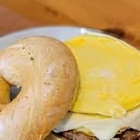 Egg And Cheese Bagel · Your choice of bagel, two eggs, and melted cheese.