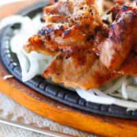 Bbq Chicken · Chicken marinated in a soy sauce based Korean sauce.