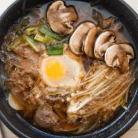 Cold Noodle Soup · Seasonal. Cold Korean buckwheat noodles in an ice cold soup, topped with cucumber, beef, & e...