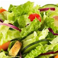 House Salad (Large) · Iceberg lettuce, tomato, red onion, black olives, pepperoncini.