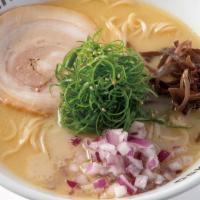 Tonkotsu Ramen/ラーメン · Soup : Special housemade recipe of pork broth, soy sauce and fish flavored oil.
Toppings : O...