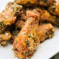 Chicken Wing (6) · Crispy and tossed in the wok with our salt and pepper mixed scallions and garlic.