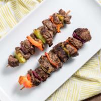 Nyama Kebab · Grilled beef kebab - marinated with special spices and herbs.