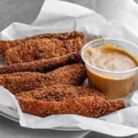 Chicken Tenders · 6 juicy all-white meat chicken tenders breaded in a thin crispy coating.  Served with wester...