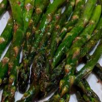 Roasted Asparagus · Olive Oil, Salt and Pepper Seasoning, and Lemon Drizzle.
