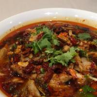 Spicy Boiled Fish Fillet · Very spicy.