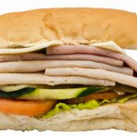 Club Sub Sandwich On A Roll · Ham, Turkey, Cheese with the Works!