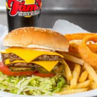The Double Combo · Double cheeseburger with fries and a drink