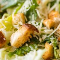Caesar Salad · Fresh crisp romaine lettuce with parmesan Cheese, croutons, and original caesar dressing.
