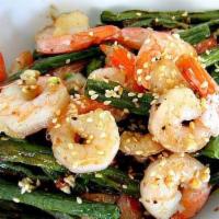 Kung Pao Shrimp · Hot and Spicy. Large kung pao shrimp spicy and has peanut!