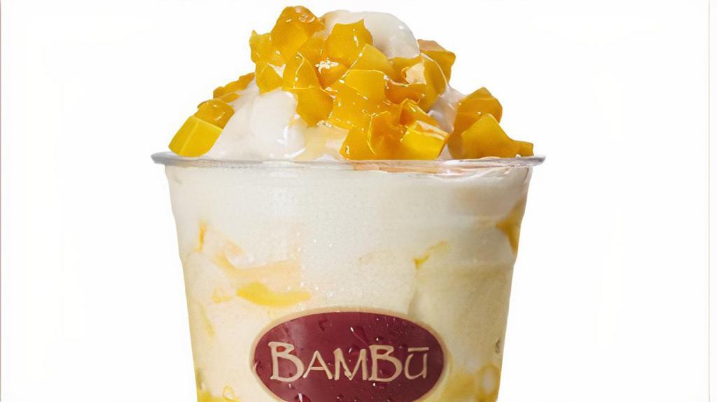 Mango Yogurt · Probiotic yogurt blend topped with real mango. 510 cal.